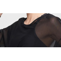 High Quality Fashionable Loose Fit  Mesh Shirt Breathable Long Sleeve Women's T-Shirt